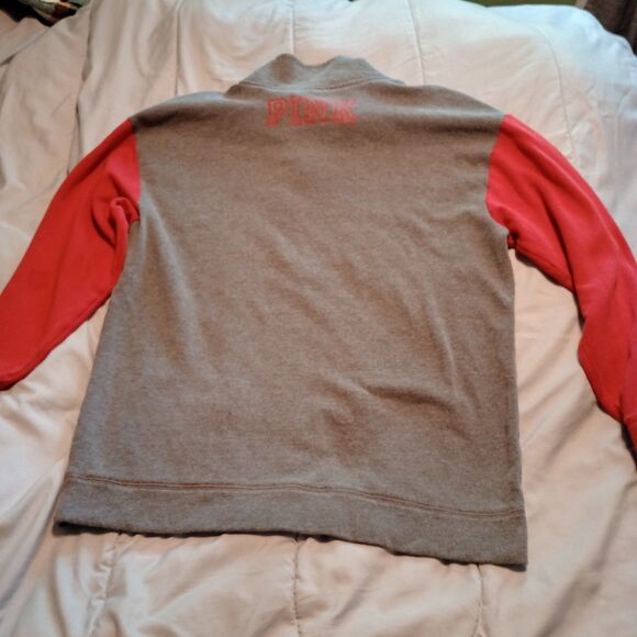 Pink VS 5th & Ocean Arkansas Razorbacks 1/4 Zip Pullover M Bling See Description - Picture 5 of 10